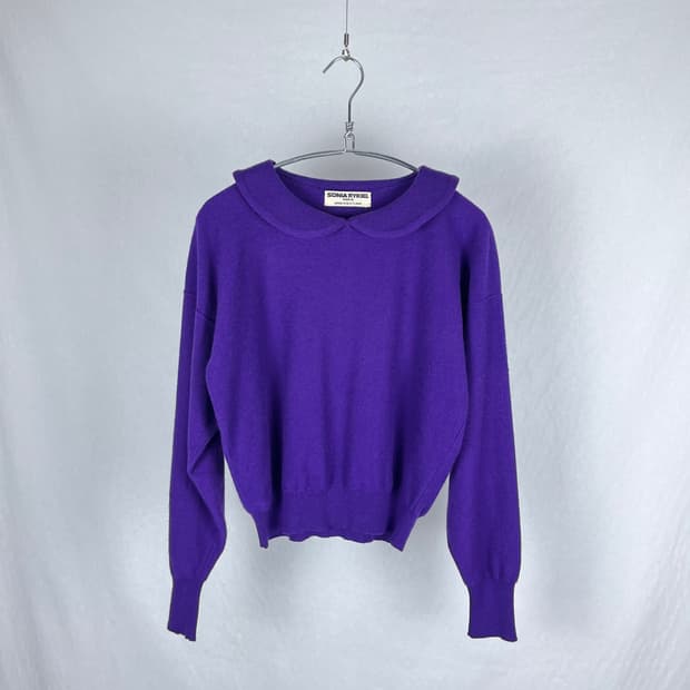 Sonia Rykiel (made in Scotland) 퍼플컬러 니트 