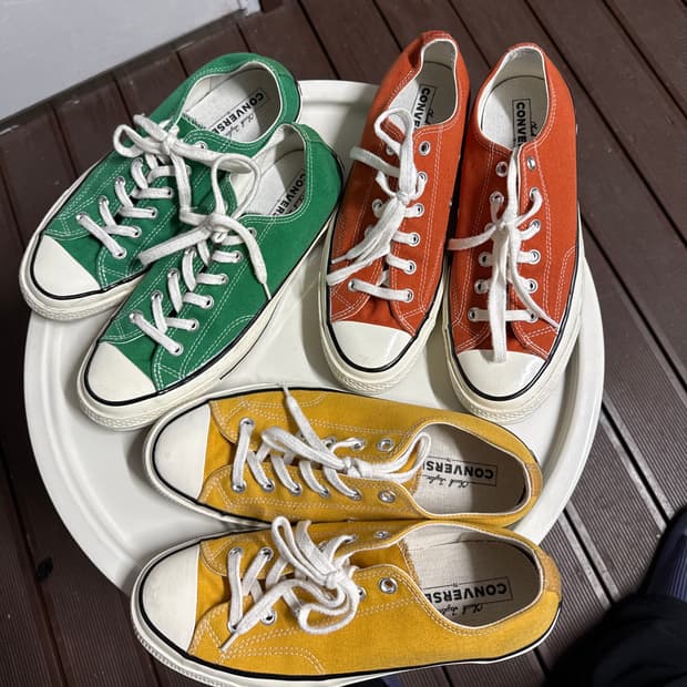 일괄판매)컨버스 척테일러 로우 스니커즈 260