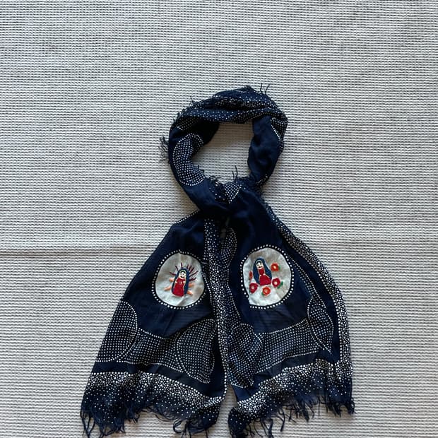 캐피탈 레이온 프린지 스카프