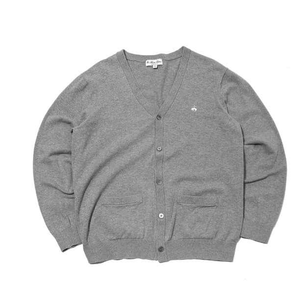 브룩스 브라더스 코튼 멜린지 가디건 size XL