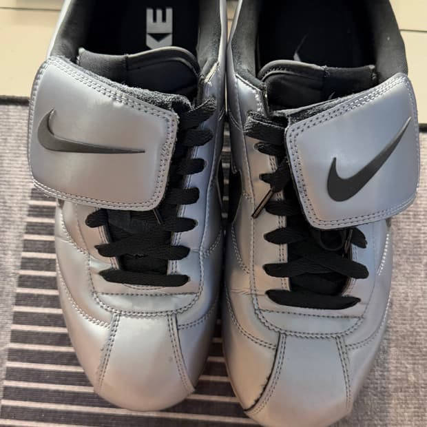 나이키 코르테즈 레더 SE 메탈릭 실버 270