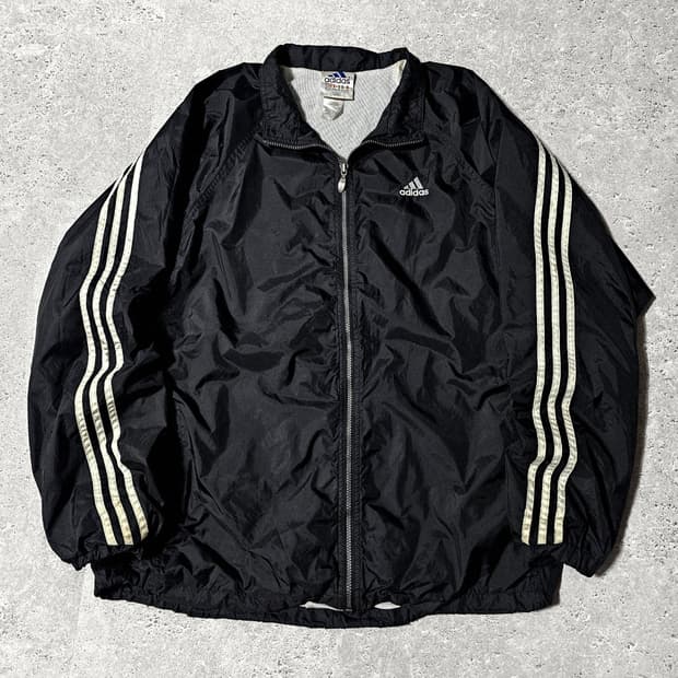 2XL 아디다스 삼선 오버핏 90s 올드스쿨바람막이 자켓
