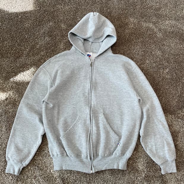90s russell athletic hoodie zip 러셀