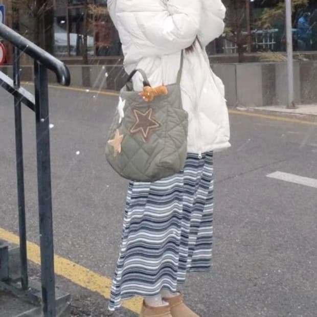 패딩 포함 데일리룩 랜박 랜덤박스 니트 팬츠 빈티지 스커트 코트