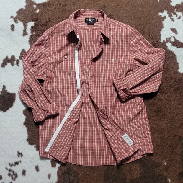 RRL 남성용 체크 남방(XL)