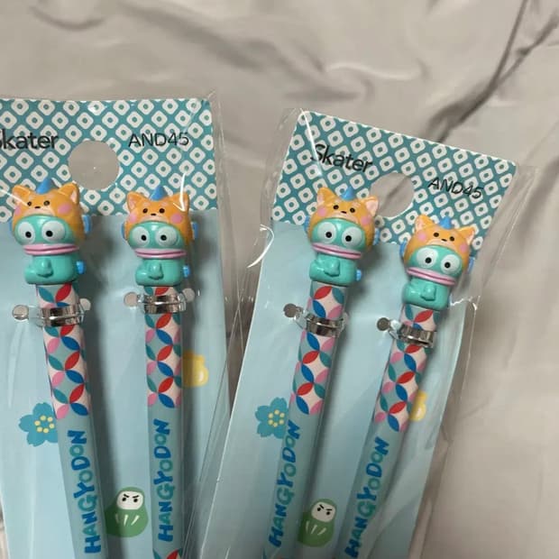 산리오 한교동 스케이터 십이지(강아지) 마스코트 젓가락 21cm