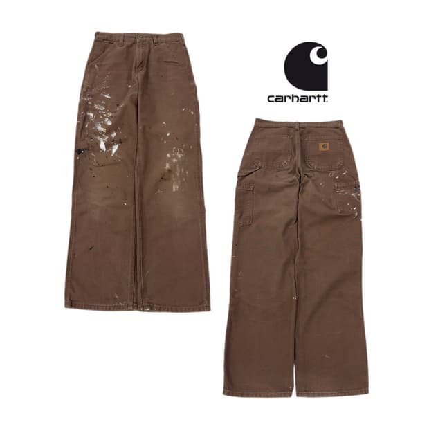 칼하트 OG 카펜터 덕캔버스 페인터 페이딩 워크팬츠