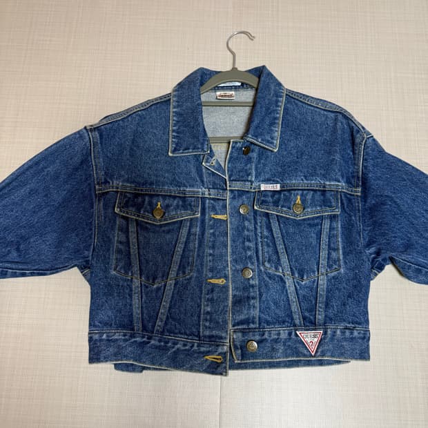 게스 92년도 청자켓 95사이즈