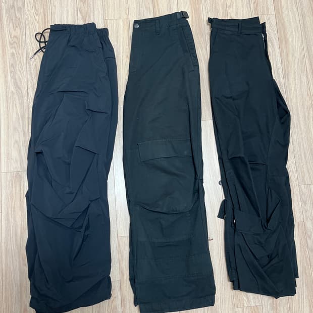 해칭룸 팬츠 3개 일괄판매 / 모두 2사이즈