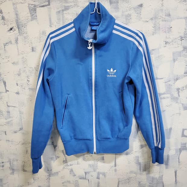 아디다스 파이어버드  삼선 트랙탑 블루 