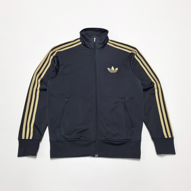 아디다스 파이어버드 져지 블랙 골드 - 95