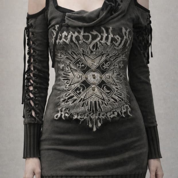 Salvage 아일렛 오프숄더 롱슬리브