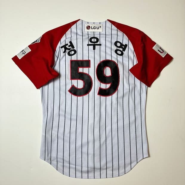 데상트 LG 59 정우영 반팔 야구 유니폼 PN8611