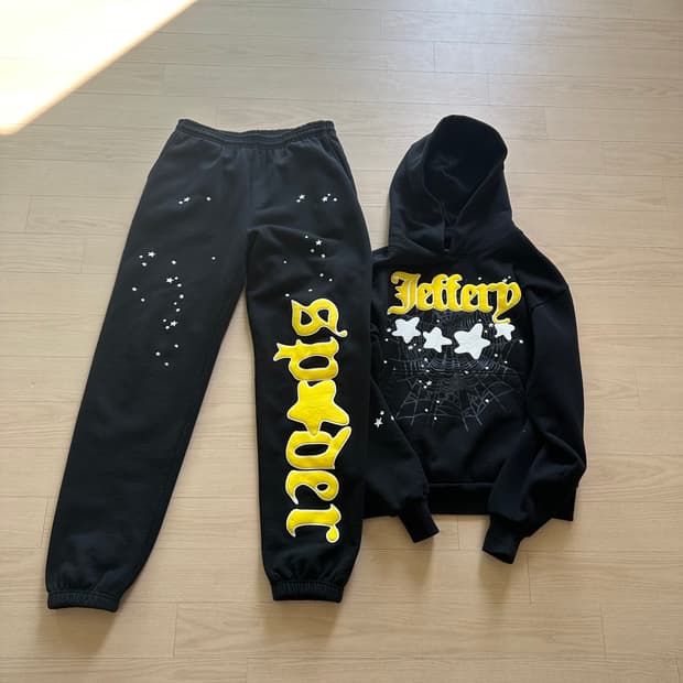 SP5DER JEFFERY 후드 셋업 
