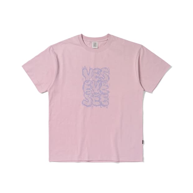 yeseyesee C-Logo Dot Tee Light Pink
