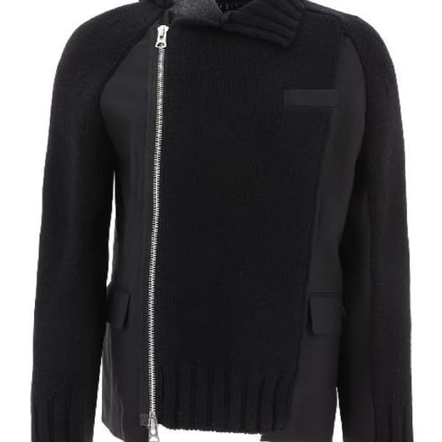 [2] 사카이 울 믹스 트리콧 집업 자켓