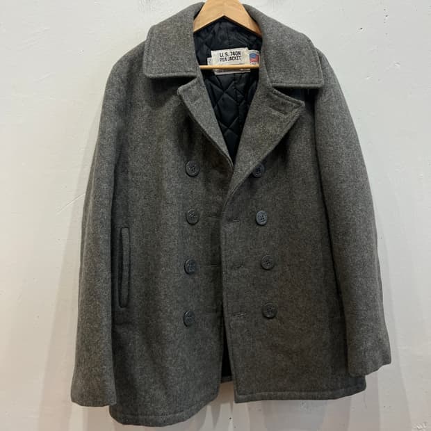 SCHOTT 쇼트 NYC US 740N 멜튼 울 피코트 MADE USA