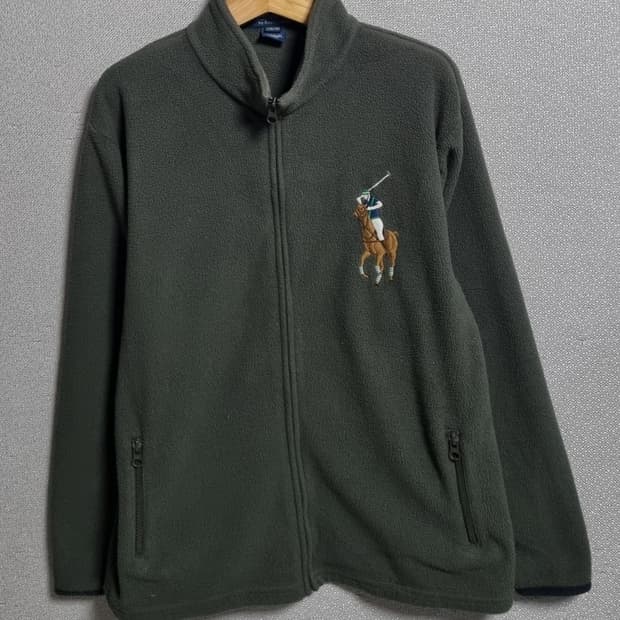 실측 S (55) 폴로랄프로렌 카키 후리스 플리스