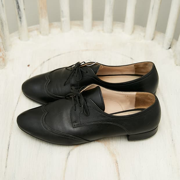 Wing Tip Lace-up Derby Shoes