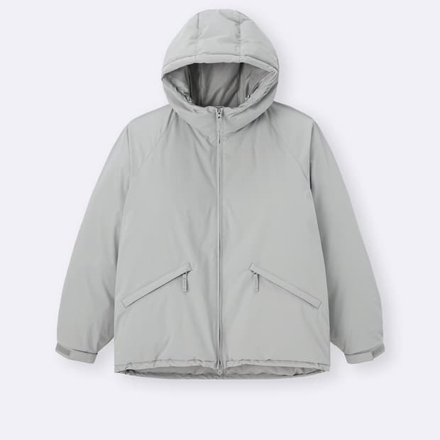 유니클로 GU웜패디드파카 그레이 s / 해외직구제품