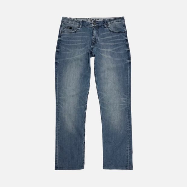 캘빈클라인 진스 미드블루 바디 스키니진 남자 청바지