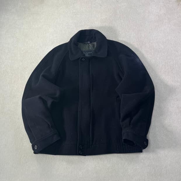 100 버버리 90s 울 블루종 자켓
