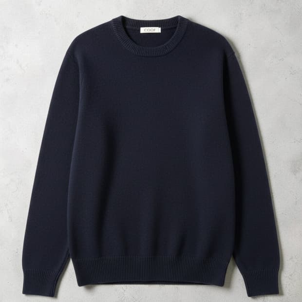 100 Coor 쿠어 울 캐시미어 블렌드 니트 청록색