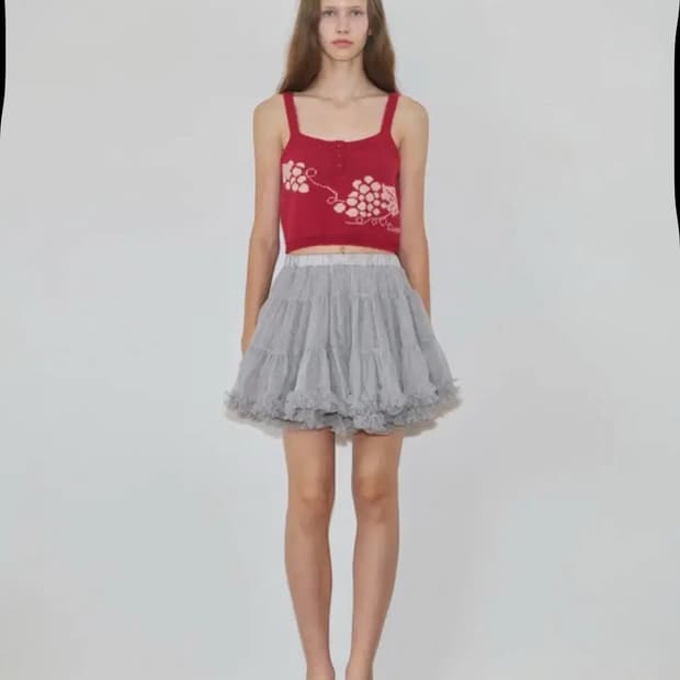 Sinoon tutu skirt 튜튜 스커트 라이트 그레이 