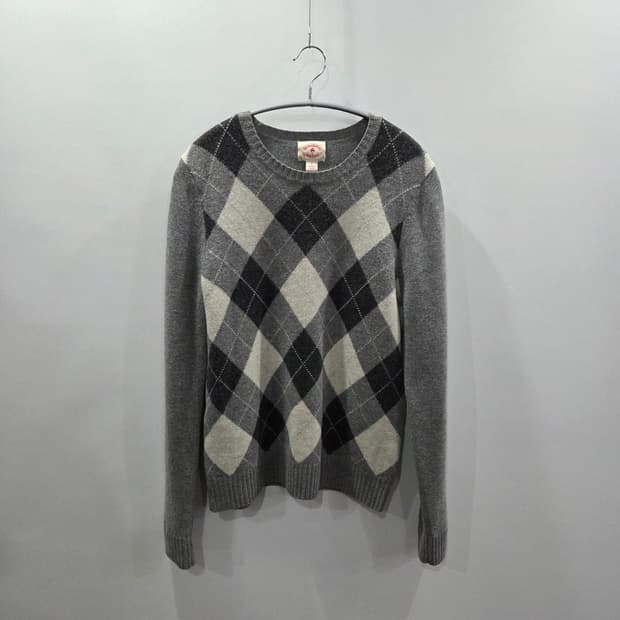 브룩스브라더스 램스울 아가일 니트 S