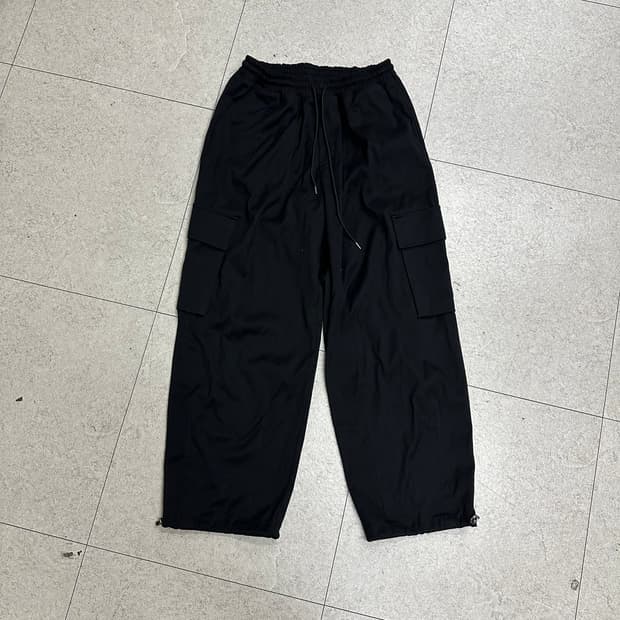 Sevenselah 블랙 와이드조거팬츠32