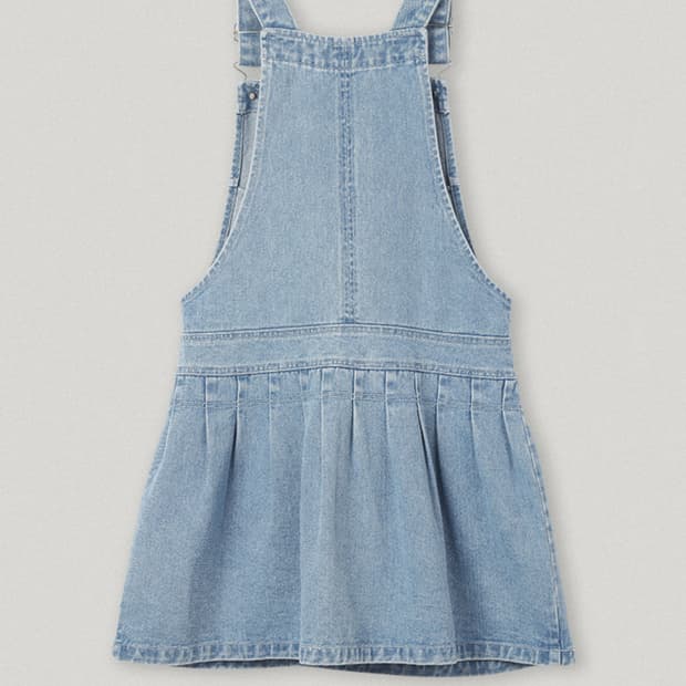 Avin Pleated Overall Dress Fresh Blue