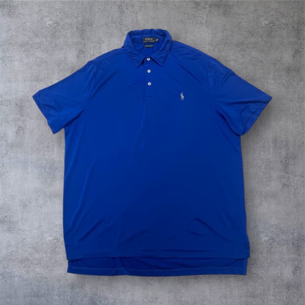 폴로 랄프로렌 블루 퍼포먼스 기능성 반팔 카라티 XL