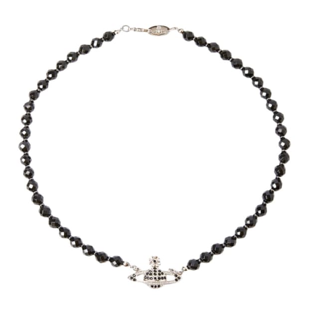 (구해요)비비안 웨스트 우드 메살린 블랙펄 초커