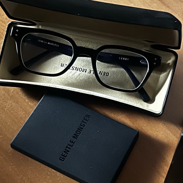젠틀몬스터 르로이 뿔테안경 블랙 /지디안경