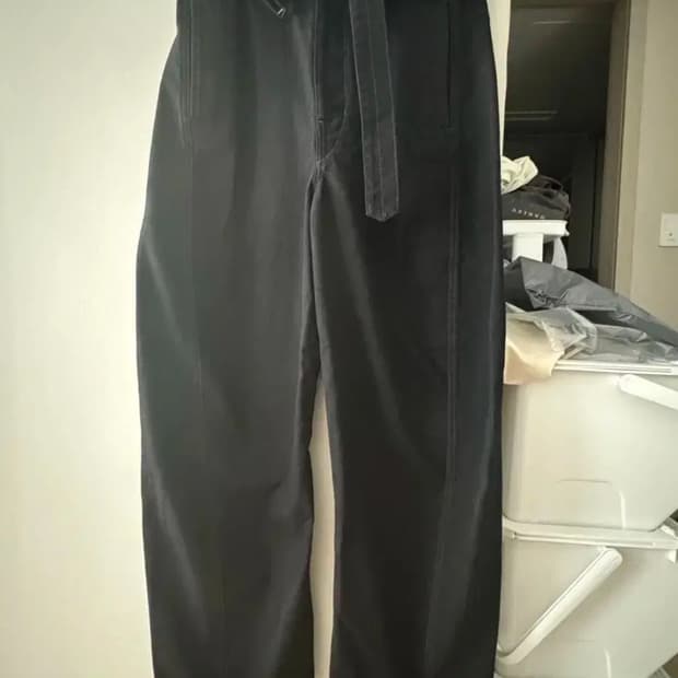 르메르 트위스트 벨티드 팬츠 블랙 M