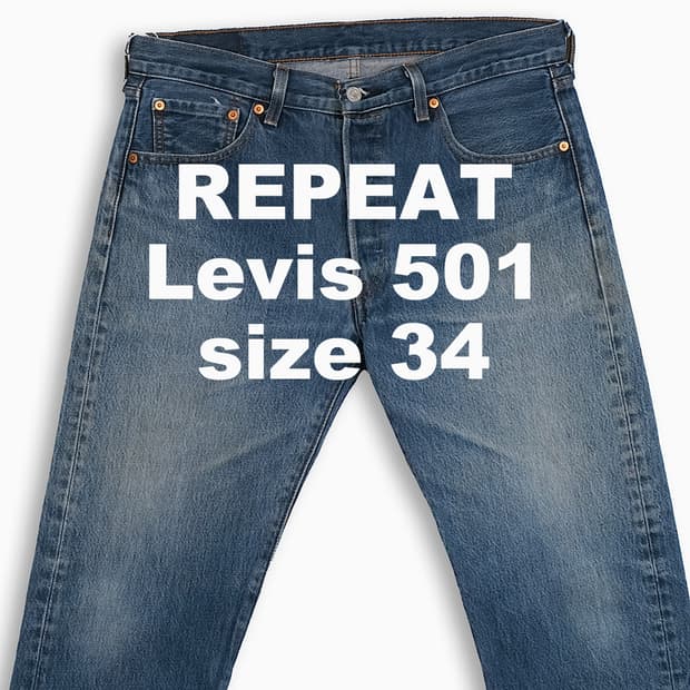 빈티지 리바이스 501 진청 34 인치 LV50134564