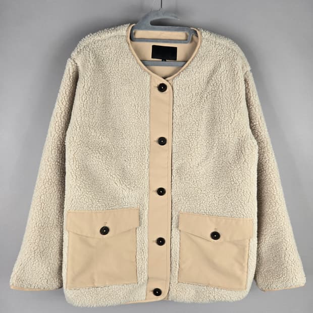 [무료배송]프랜크스톤 85 여성 오버핏 뽀글이 플리스 자켓