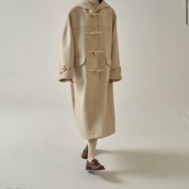 새상품 파사드패턴 캐시미어 더플 코트 타낫 낫띵리튼 코트 미니멀