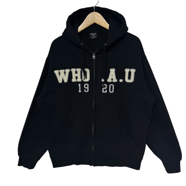 후아유 아치로고 후드집업