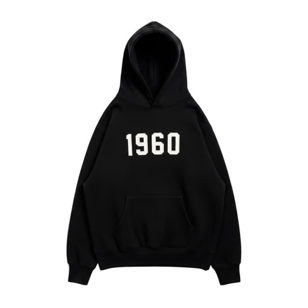 (L) 유니폼브릿지 1960 헤비웨이트 후드 티 블랙