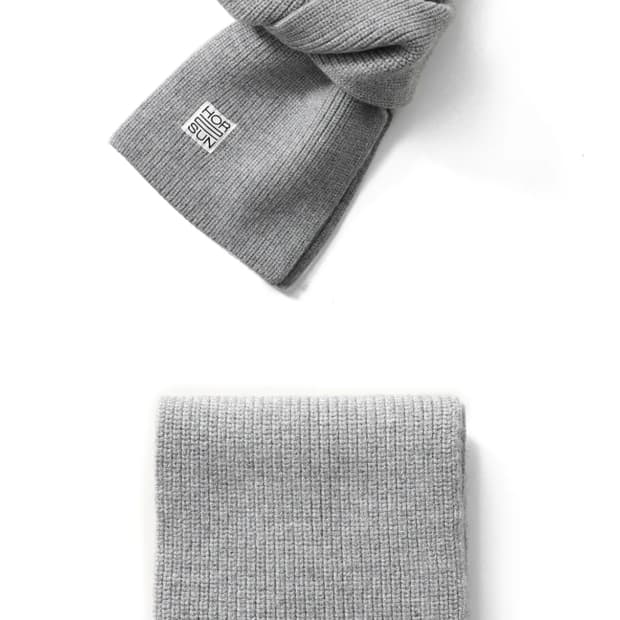 홀리선 머플러 멜란지 그레이