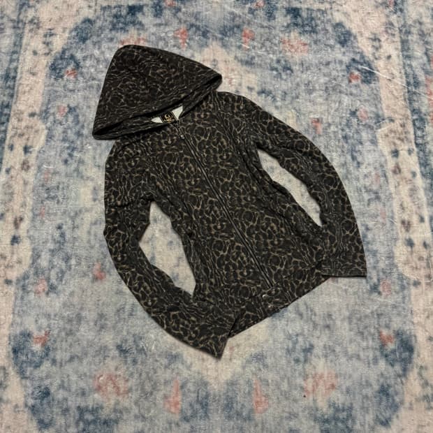 Roen 00s leopard hoodie