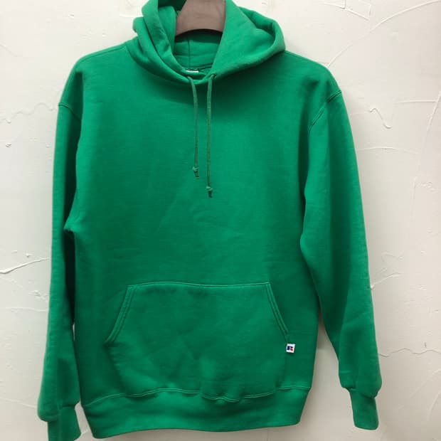 90s 러셀 USA 후드 그린
