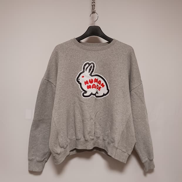 휴먼메이드 23ss 래빗 헤비 웨이트. 스웨드셔츠