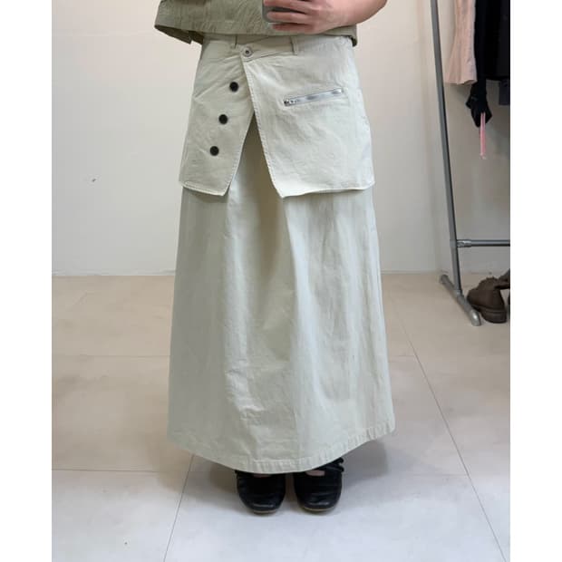 빈티지 레이어드 스커트