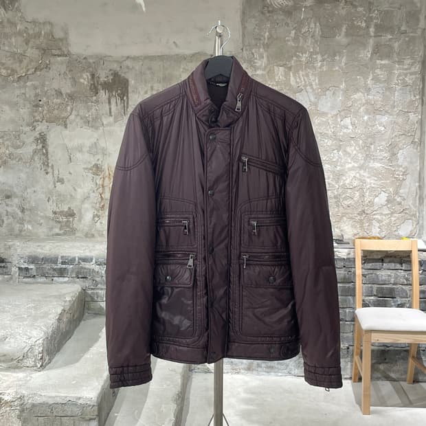 돌체 앤 가바나 마호가니 유틸리티 폴리에스텔 자켓