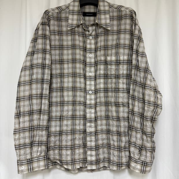 999휴머니티 이지 체크셔츠