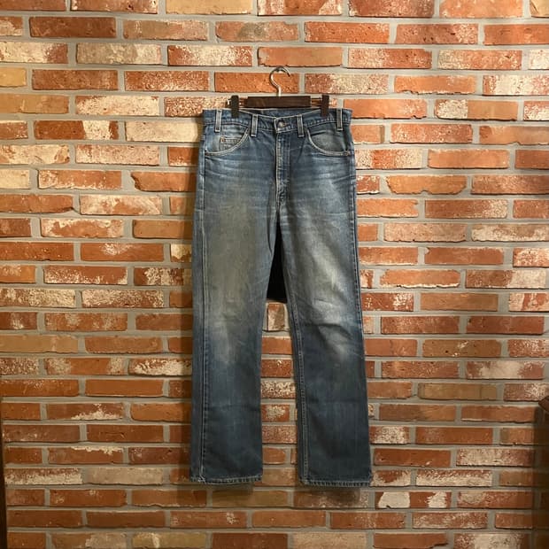 90s USA 빈티지 리바이스 517 오렌지탭 부츠컷 데님 팬츠