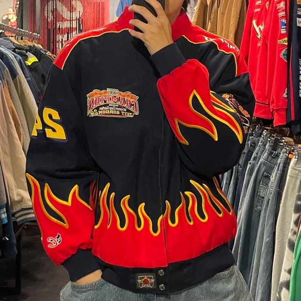 [IM] JH 제프해밀턴 X 나스카 챔피언스 플레임 코튼 레이싱 자켓