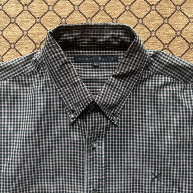 페리 엘리스 체크 셔츠